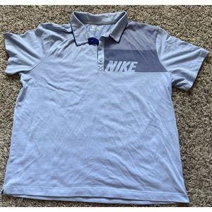 Nike Golf Sport Drifit Retro Blue 2XL Polo Shirt